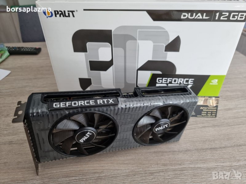 Чисто нова видеокарта Palit GeForce RTX 3060 Dual OC 12GB GDDR6, снимка 1