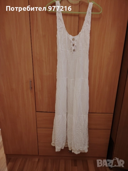 Дамска бяла рокля, снимка 1
