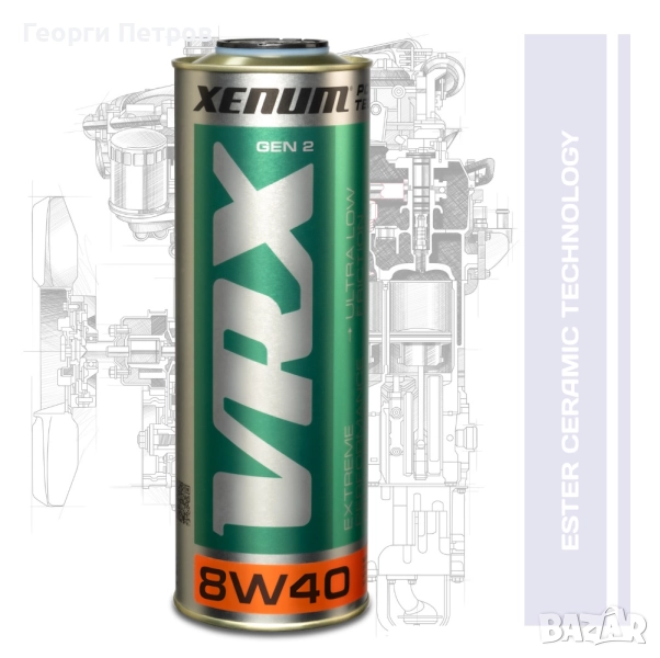 Синтетично естерно керамично моторно масло Xenum VRX 8w40 Gen2, снимка 1