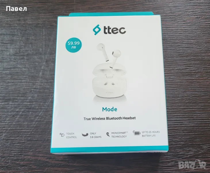 Безжични слушалки ttec чисто нови неразпечатани., снимка 1