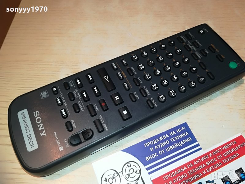 sony rm-d15m minidisc deck-remote control, снимка 1