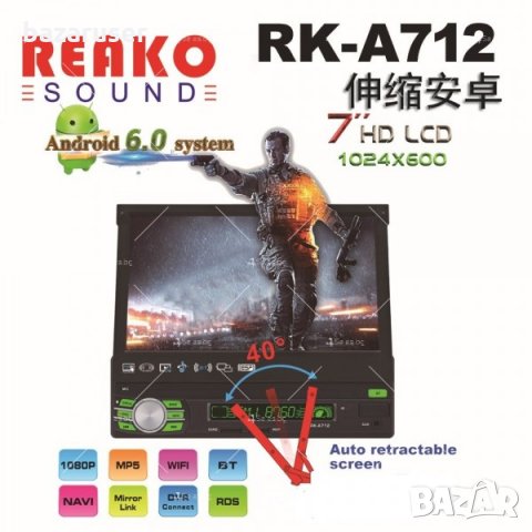 Мултимедия за автомобил с прибиращ се тъч скрийн екран/12 месеца Гаранция, снимка 9 - Аксесоари и консумативи - 32452534