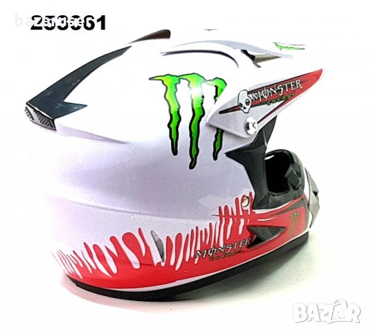 Каска за Мотор N1 A-28 CROSS -Синя/Бяла/Черна/Червена, снимка 4 - Аксесоари и консумативи - 33215377