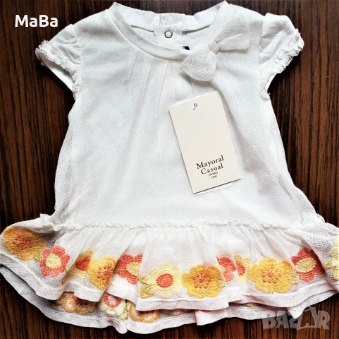    Маркови бебешки РОКЛИ, 6-9 мес., снимка 2 - Бебешки рокли - 50782393