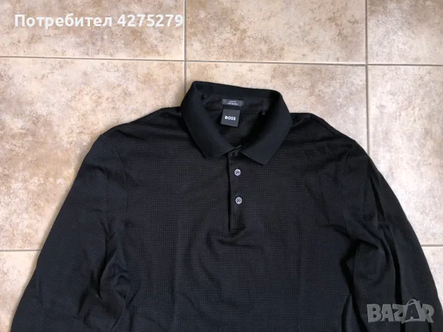 BOSS Long-sleeved polo t-shirt L, снимка 6 - Тениски - 49514372