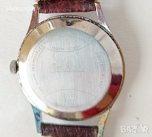 Omicron montre ancre 21 rubis - швейцарски часовник, снимка 9 - Мъжки - 43245376