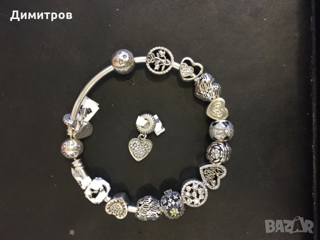 Сребърни гривни PANDORA и чармове .New collections2020, снимка 11 - Гривни - 19956585