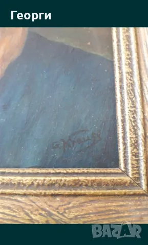 Картина масло G.Krause, снимка 10 - Антикварни и старинни предмети - 50127058