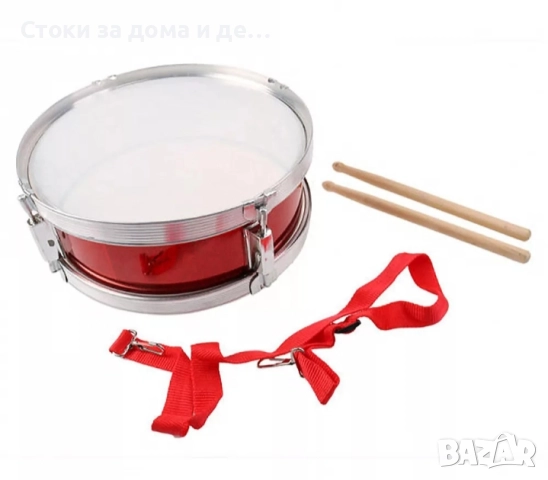 ✨Детски метален барабан с дървени палки 30см 