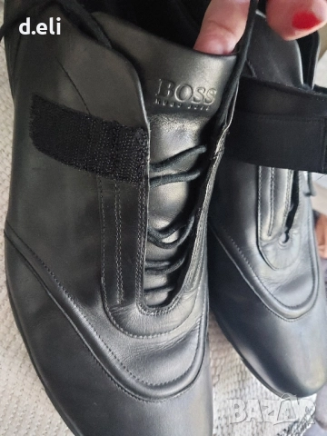 BOSS Original Size 45 100% Кожа С подарък шапка, снимка 2 - Ежедневни обувки - 51560322