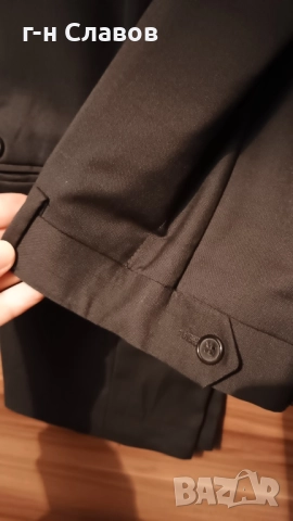PIERRE CARDIN Paris 100 Wool Slime Fit 56R , снимка 9 - Костюми - 52100859