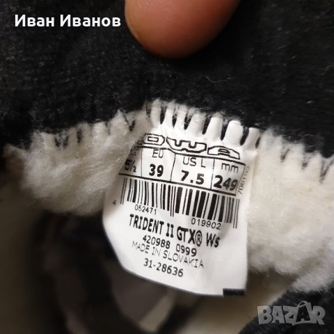 LOWA TRIDENT II GTX  Термо ТУРИСТИЧЕСКИ ОБУВКИ/ Апрески номер 39 , снимка 9 - Дамски апрески - 43856815