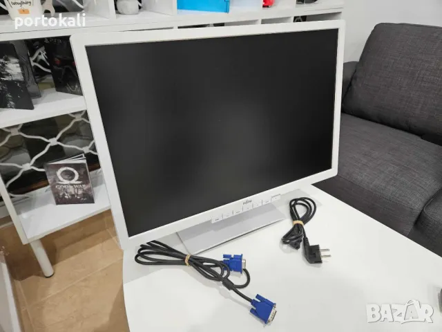 +Гаранция! Монитор Fujitsu B22W-6 LED 22" инча + кабели, снимка 1