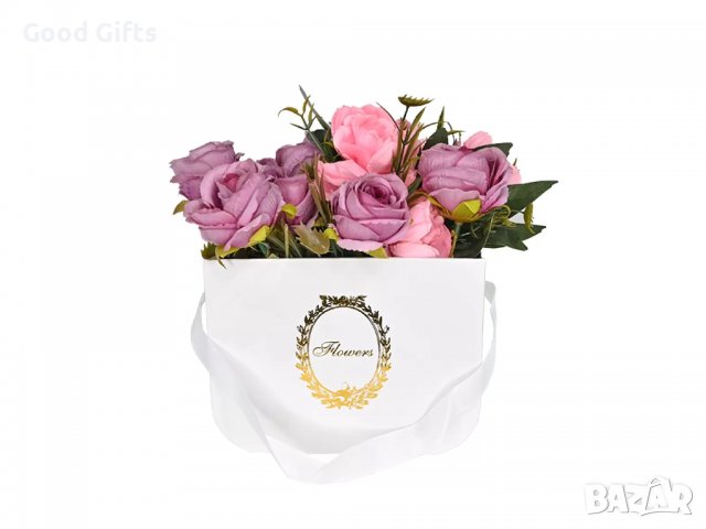 Чантичка за декорация на цветя Бяла, снимка 2 - Романтични подаръци - 39872891