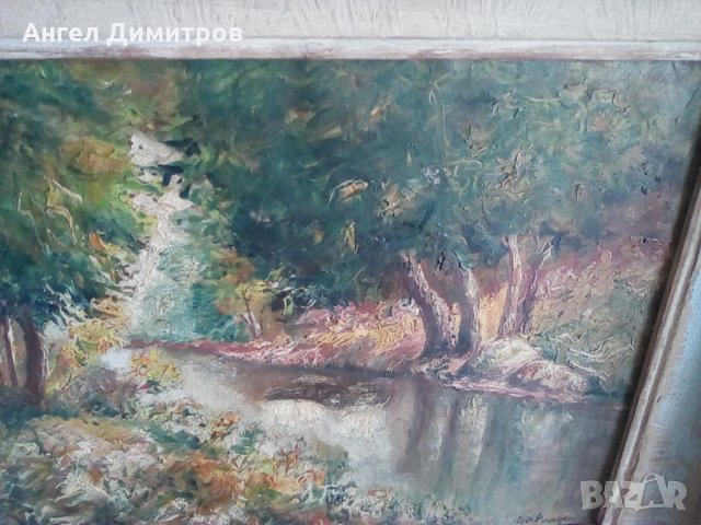 Стара маслена картина, снимка 3 - Картини - 28747637