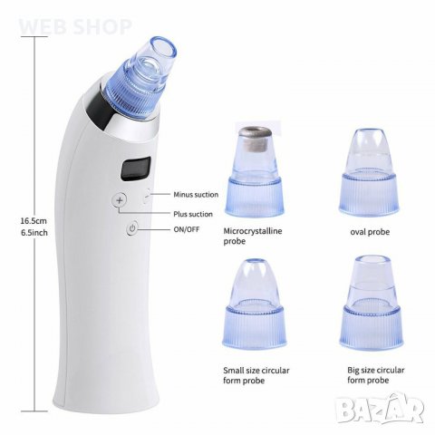 Професионален вакуумен уред за почистване на лице Comedo Suction Beauty Device, снимка 2 - Други - 32256029