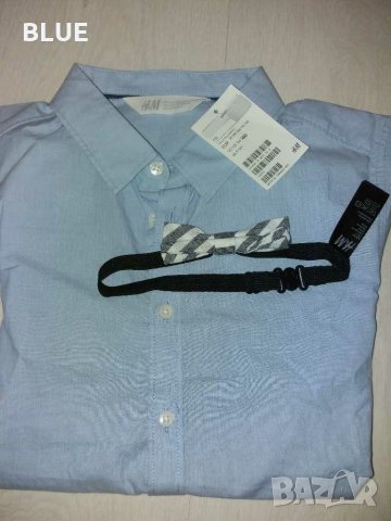 Нова ризка с папийонка H&M 8-10 год, снимка 2 - Детски ризи - 29382582