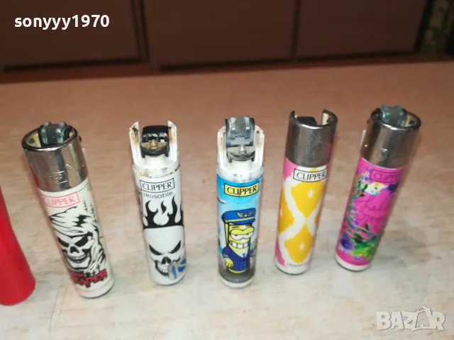 CLIPPER-ЛОТ 6-ЗАПАЛКИ ЗА КОЛЕКЦИЯ 10БР ЗА 65ЛВ 2512241710, снимка 3 - Колекции - 48457587