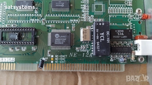 UMC UM9003AF NE-12AC 16-bit ISA Network Adapter Card, снимка 7 - Мрежови адаптери - 53403442