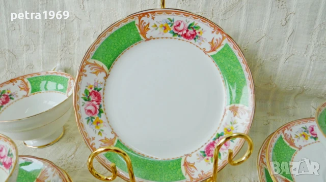 Английски порцеланови тройни сетове на Jackson & Gosling от периода 1919-1930г., снимка 5 - Антикварни и старинни предмети - 49422461