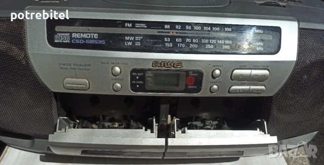 AIWA CS DSR 535EZ аудиосистема -двукасетъчен радиокасетофон, снимка 2 - Радиокасетофони, транзистори - 51199228
