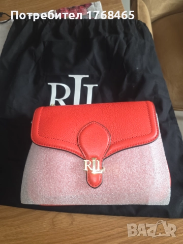 Кожена чанта ralph lauren