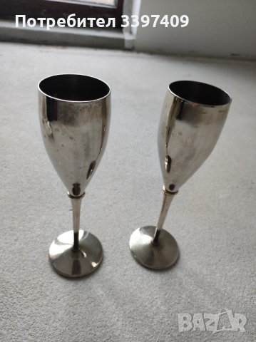 Посребрена чаша от Чехия , снимка 1 - Антикварни и старинни предмети - 43426885