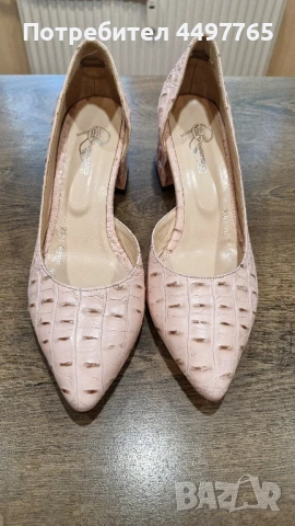 Летни кожени обувки , снимка 3 - Дамски обувки на ток - 50601027