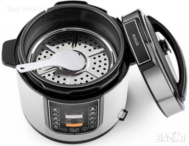 Електрически мултикукър под ниско налягане Muhler, 1000-1200W, снимка 4 - Мултикукъри - 52450312