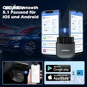 OBD2 Bluetooth 5.1 OBD автомобилна диагностика  за италиански автомобили за iPhone IOS Android, снимка 3 - Друга електроника - 50773131