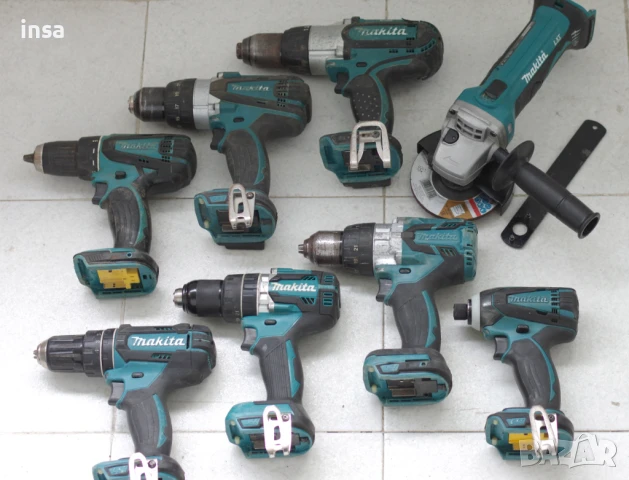 Makita 18V LXT зарядно,винтоверт,импакт, за гипсокартон, LED фенер,  и други инструменти Макита