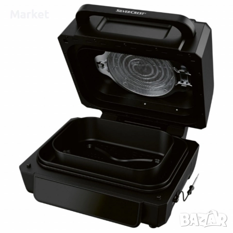Уред 2 в 1 SilverCrest Air Fryer with Grill – хрупкаво, вкусно и Без мазнина, снимка 3 - Фритюрници - 51816104