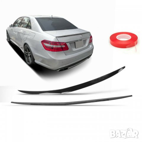 Лип спойлер заден черен пиано лак за Mercedes E-class W212 (2009-2016), снимка 1