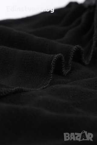 Ефектна дамска блуза в черно, снимка 7 - Блузи с дълъг ръкав и пуловери - 43259178