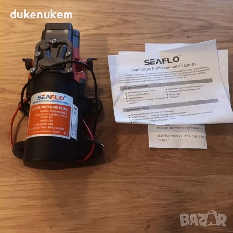 12V Водна помпа 4.3 L/min, 2.4 bar – самозасмукваща, автоматично старт/стоп, снимка 6 - Друга електроника - 52464078