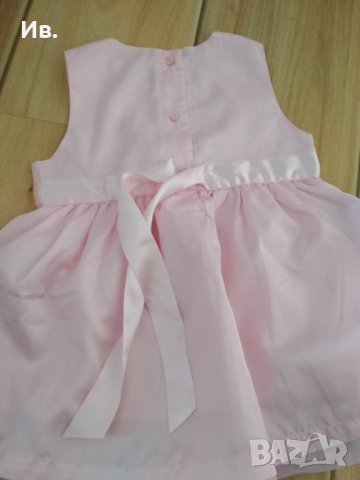Розова рокля НМ, снимка 2 - Бебешки рокли - 32477290