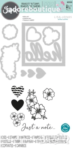 Sizzix Силиконови печати и щанци за изрязване и релеф Floral hello