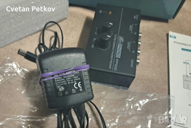 Продавам чисто нов компактен предусилвател за грамофон Micro Phono Preamp PP500. ., снимка 2 - Грамофони - 52373153