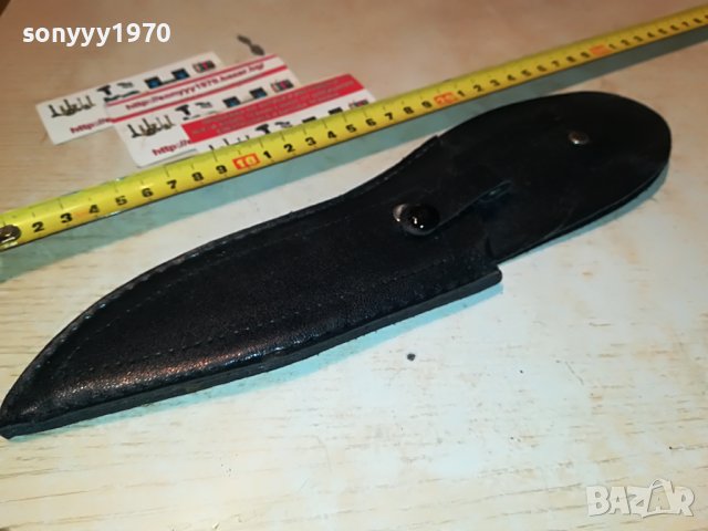 КАНИЯ ЗА НОЖ ЧЕРНА КОЖА 2310221140, снимка 11 - Колекции - 38422852