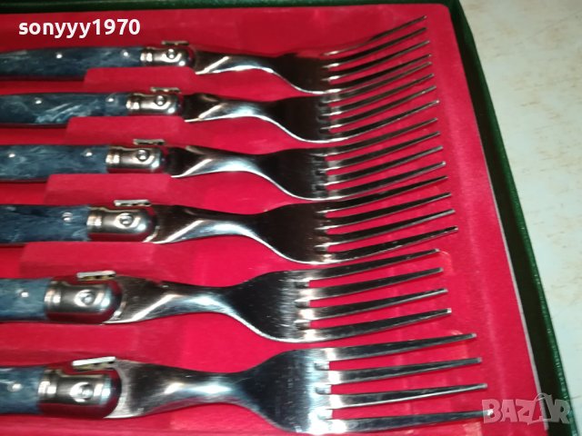 ФРЕНСКИ ВИЛИЦИ-LAGUIOLE 6БР 0412231018, снимка 12 - Антикварни и старинни предмети - 43264214