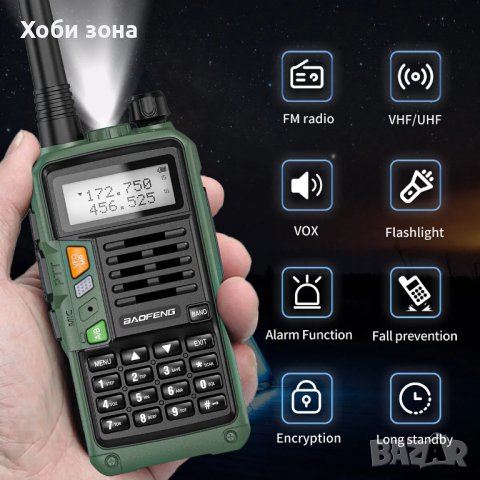 Радиостанция Baofeng UV-S9 PLUS - 10W, снимка 1 - Друга електроника - 43835436
