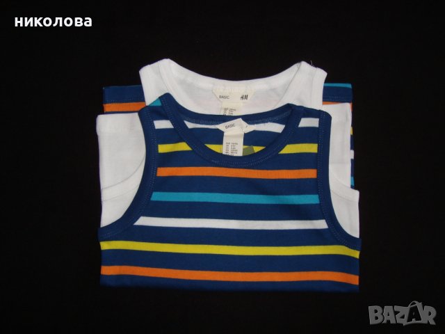 Комплект потници H&M, снимка 2 - Детски тениски и потници - 36872296