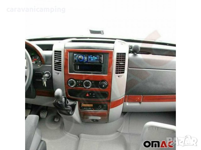 MERCEDES SPRINTER W906 ЗАЩИТНО ПОКРИТИЕ ОРЕХ ДЪРВЕН ВИД 18БР, снимка 1