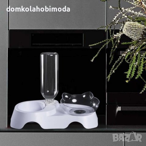 2в1 дозатор за вода и купичка за хранене на домашни любимци