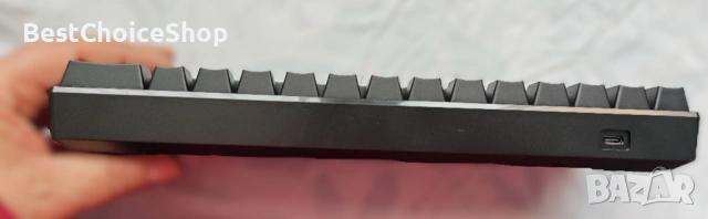 60% Безжична Механична Клавиатура ROYAL KLUDGE, Сменяеми Червени Превключватели, снимка 4 - Клавиатури и мишки - 53344724