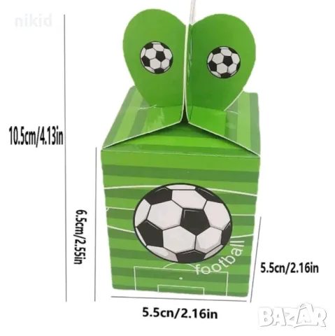 Футбол топка футболни картонени кутии кутия кутийки подаръчни торбички кутийки за рожден ден парти, снимка 3 - Други - 40425002