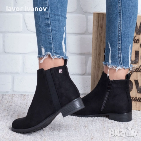 Стилни дамски боти на нисък ток - НИСКА ЦЕНА - ВИСОКА КАЧЕСТВО
