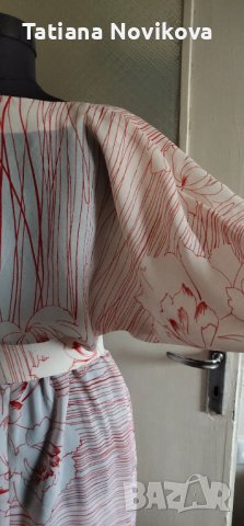 Елегантна официална  рокля  от лека коприна , снимка 3 - Рокли - 40261941