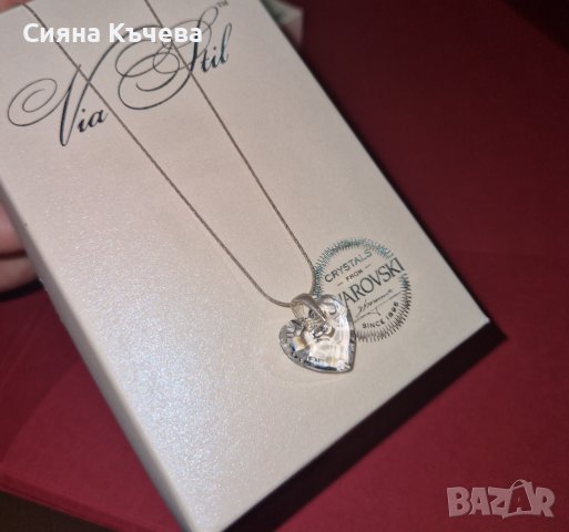 Дамско колие с кристал Swarovski, снимка 2 - Колиета, медальони, синджири - 43699845
