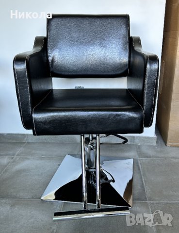 Фризьорски стол с хидравлика и стойка за крака, снимка 11 - Фризьорски столове - 43360940